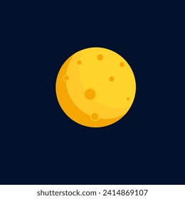 The moon illustration vector design