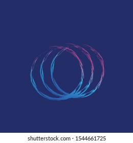 moon illustration vector modern and abstract
