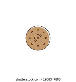 Moon ilustration logo vector template