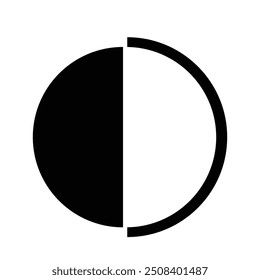 Moon ilustration logo vector template