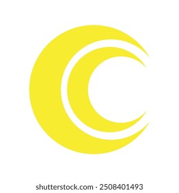 Plantilla de Vector de logotipo de ilustración de luna