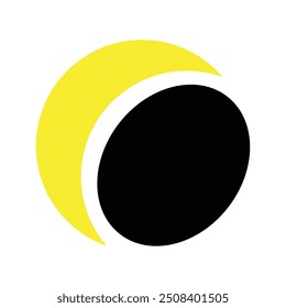 Moon ilustration logo vector template