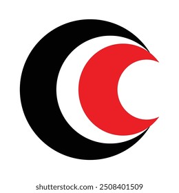 Moon Illustration Logo, Vektorvorlage