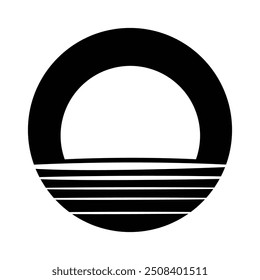Moon ilustration logo vector template