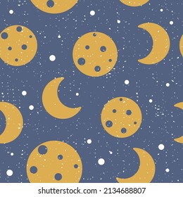 moon image background pattern with night sky background