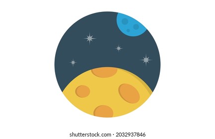 Moon isolated icon vector illustration design