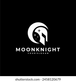 MOON KNIGHT NIGHT STAR LOGO VECTOR ICON ILLUSTRATION