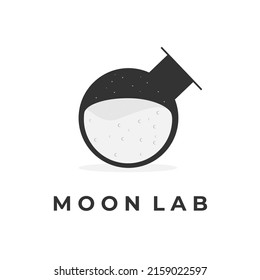 Moon labs vector illustration logo