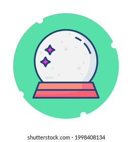 Moon lamp vector icon. Planet and space icon