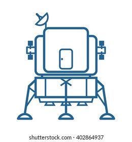 Moon Lander, Outer Space Icon