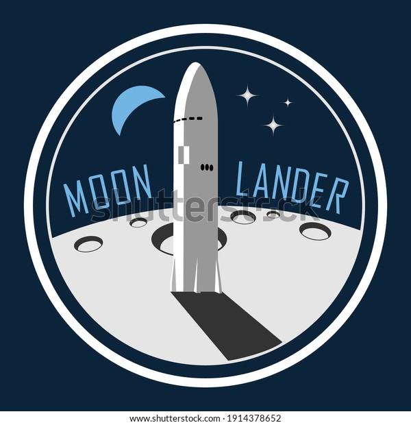 Moon Lander\
Rocket Landing on Surface of Moon\
Logo