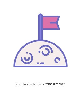 Mondlandesymbol für Ihr Website-Design, Logo, App, UI.