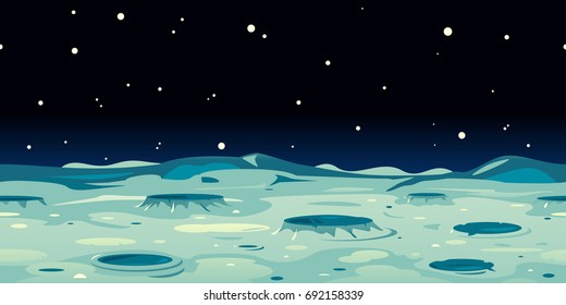 Moon Landscape Background