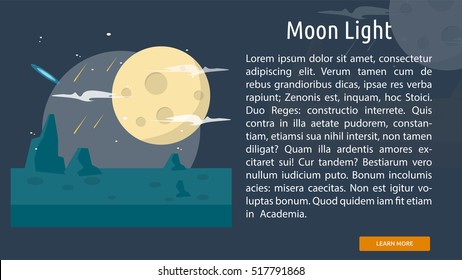 Moon Light Conceptual Banner