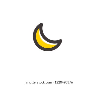 Moon light icon symbol