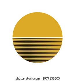 moon light on the surface, the moon shines in the sky, lunar month sign, sunset and sunrise