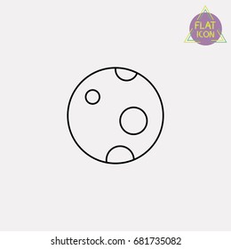 moon line icon