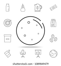 Moon line icon. Detailed set of web icons and signs. Premium graphic design. One of the collection icons for websites, web design, mobile app on white background