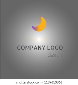 Moon line icon. Elements in multi colored icons for mobile concept and web apps. Icons for website design and development, app development on gradient background