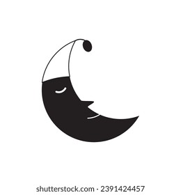  Moon line icons. Stroke object. Linear signs.  For web apps and mobile. 