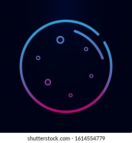 Moon line nolan icon. Simple thin line, outline vector of web icons for ui and ux, website or mobile application