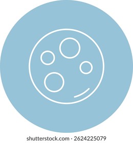Línea de la luna Vector Icon Design