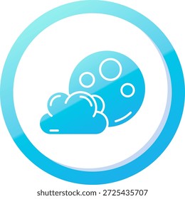 Moon Line vector Icon Design