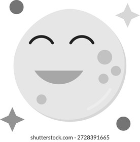 Design de ícone de vetor de Linha da Lua