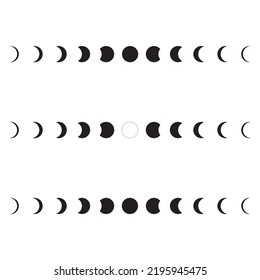 Moon logo black white planet