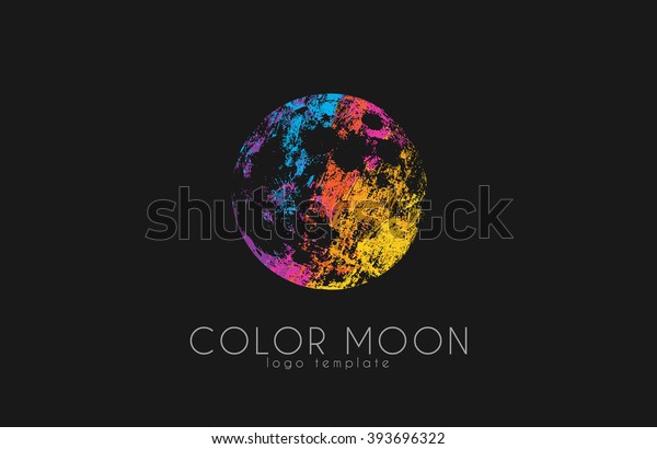 Moon logo design. Color moon. Cosmic logo. Space
logo. Creative logo
design.
