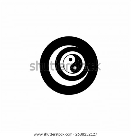 Moon logo design with the philosophy of goodness and truth.