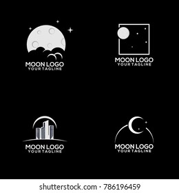 Moon Logo Design Vector