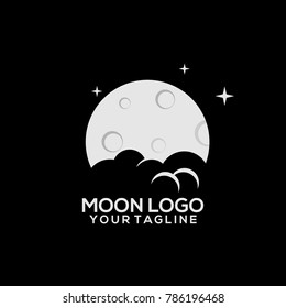 Moon Logo Design Vector