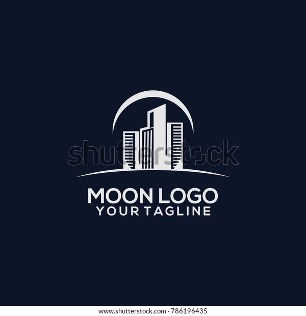 Moon Logo Design\
Vector
