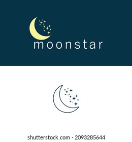 moon logo galaxy simple elegant