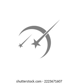 Moon logo icon design illustration