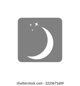 Moon logo icon design illustration