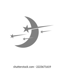 Moon logo icon design illustration