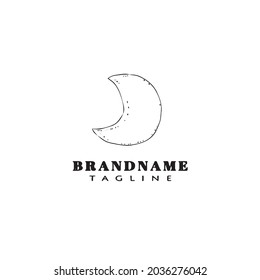 moon logo icon design template modern vector illustration