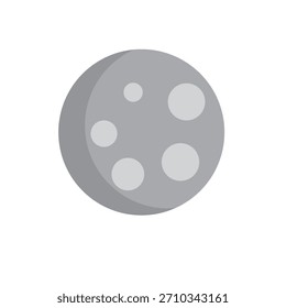 ícone do logotipo da lua ilustração plana