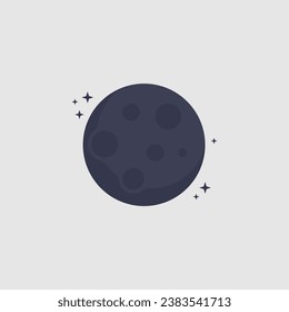 moon logo icon template design