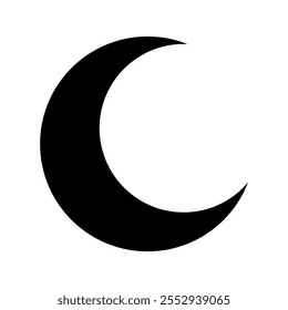 Moon logo icon. Vector image