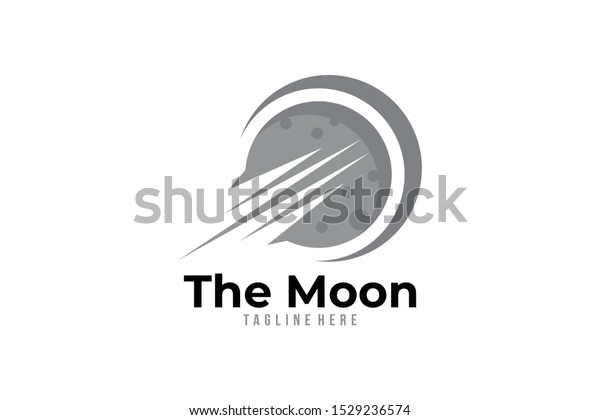 moon logo icon vector\
isolated