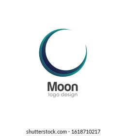 Moon Logo and Icon Vector Template