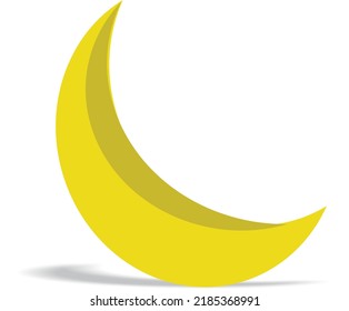 Moon Logo. Isolated on white background