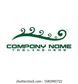 Moon logo from leaf. Moon leaf logo design.