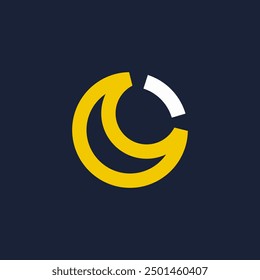 moon logo line circle abstract
