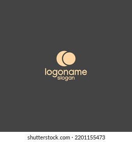logotipo de la luna, logotipo de la luna de lujo, icono de logotipo sencillo