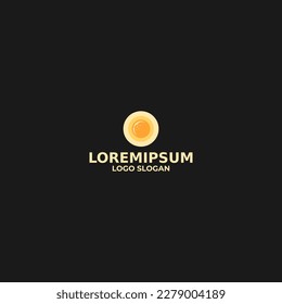 moon logo, moonlight logo in the dark night, icon logo.