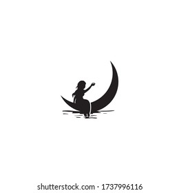 moon logo simple free vector